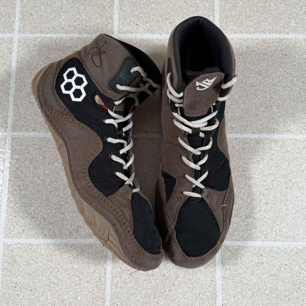 Rudis JB1 Jordan Burroughs Men's Wrestling Shoes Size 12 Brown Black